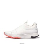 Women VITAMIN FF E01 Knit Elastic Sports Trainers Fitflop 882F234 Urban White Mix