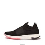 Women VITAMIN FF E01 Knit Elastic Sports Trainers Fitflop 882F235 Black Mix