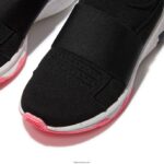 Women VITAMIN FF E01 Knit Elastic Sports Trainers Fitflop 882F235 Black Mix - Image 4