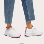 Women VITAMIN FF E01 Knit Sports Trainers Fitflop 882F268 Urban White Mix - Image 2