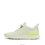 Women VITAMIN FFX Colour-Pop Knit Sports Trainers Fitflop 882F227 Minty/Yellow
