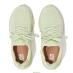 Women VITAMIN FFX Colour-Pop Knit Sports Trainers Fitflop 882F227 Minty/Yellow - Image 4