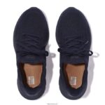 Women VITAMIN FFX Knit Sports Trainers Fitflop 882F252 All Navy - Image 3