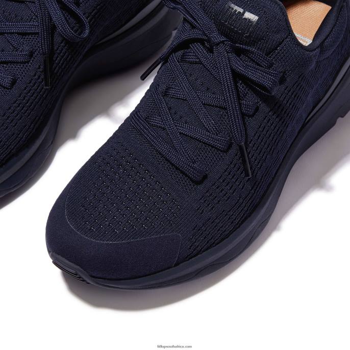 Women VITAMIN FFX Knit Sports Trainers Fitflop 882F252 All Navy - Image 4