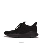 Women VITAMIN FFX Knit Sports Trainers Fitflop 882F253 All Black