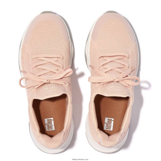 Women VITAMIN FFX Knit Sports Trainers Fitflop 882F255 Rose Foam Mix - Image 3