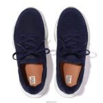 Women VITAMIN FFX Knit Sports Trainers Fitflop 882F257 Navy Mix - Image 3