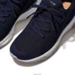 Women VITAMIN FFX Knit Sports Trainers Fitflop 882F257 Navy Mix - Image 4