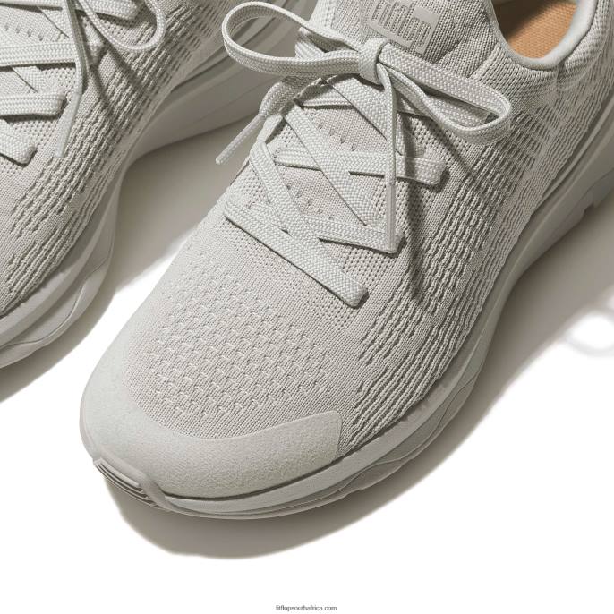 Women VITAMIN FFX Knit Sports Trainers Fitflop 882F258 All Grey - Image 3