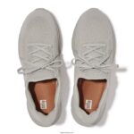 Women VITAMIN FFX Knit Sports Trainers Fitflop 882F258 All Grey - Image 4