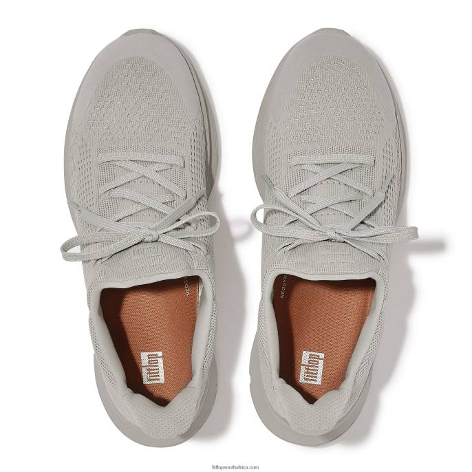 Women VITAMIN FFX Knit Sports Trainers Fitflop 882F258 All Grey - Image 4