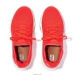 Women VITAMIN FFX Neon Reflective Knit Sports Trainers Fitflop 882F240 Neon Orange - Image 3