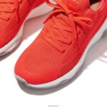 Women VITAMIN FFX Neon Reflective Knit Sports Trainers Fitflop 882F240 Neon Orange - Image 4