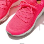 Women VITAMIN FFX Neon Reflective Knit Sports Trainers Fitflop 882F241 Pop Pink - Image 4