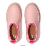 Women WONDERCLOG Neon-Pop Waterproof Rubber Clogs Fitflop 882F343 Pink Salt - Image 4