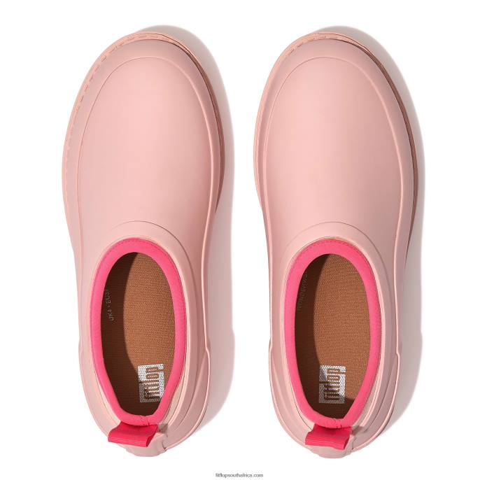 Women WONDERCLOG Neon-Pop Waterproof Rubber Clogs Fitflop 882F343 Pink Salt - Image 4