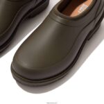 Women WONDERCLOG Waterproof Rubber Clogs Fitflop 882F339 Mossy - Image 3