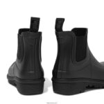Women WONDERWELLY Chelsea Rain Boots Fitflop 882F305 All Black - Image 3