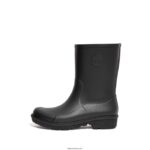 Women WONDERWELLY Short Wellington Boots Fitflop 882F312 All Black