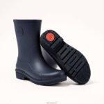 Women WONDERWELLY Short Wellington Boots Fitflop 882F313 Midnight Navy - Image 5