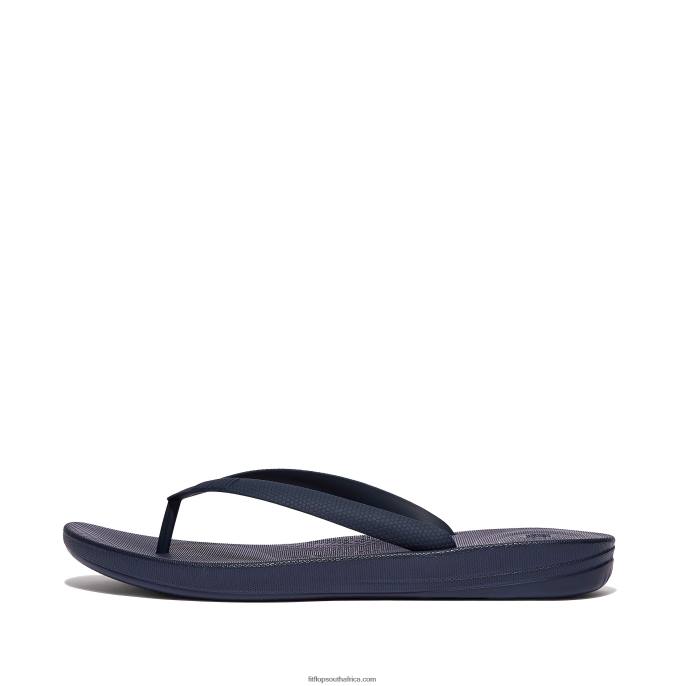 Men IQUSHION Ergonomic Flip Flops Fitflop 882F205 Midnight Navy