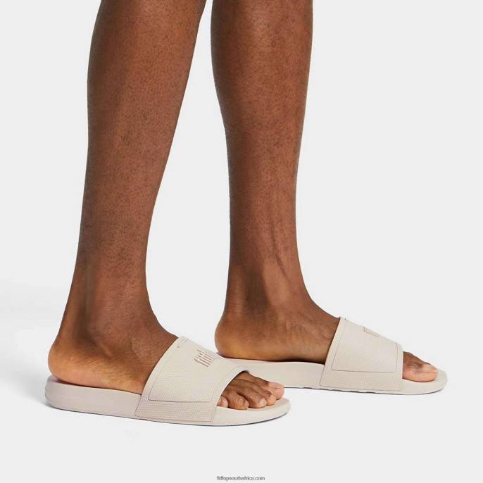 Men IQUSHION Pool Sliders Fitflop 882F206 Stone Beige