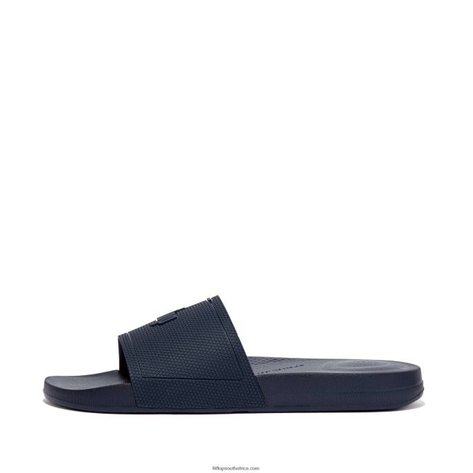 Men IQUSHION Pool Slides Fitflop 882F208 Midnight Navy