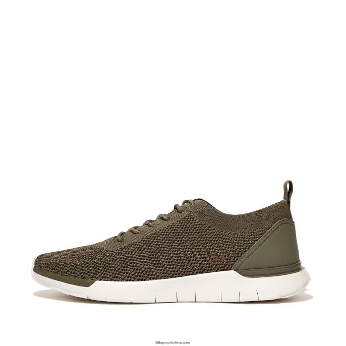 Men FLEXKNIT Knit Trainers Fitflop 882F355 Mossy