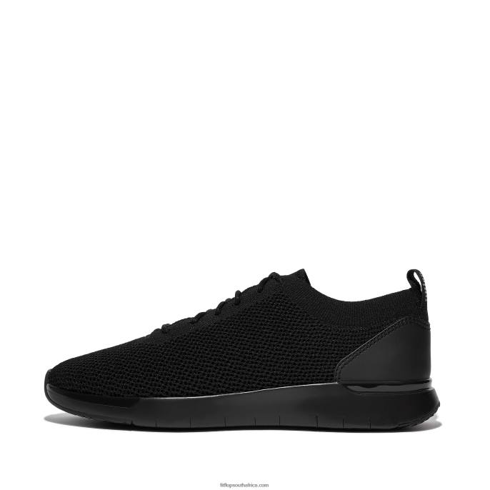 Men FLEXKNIT Trainers Fitflop 882F350 All Black