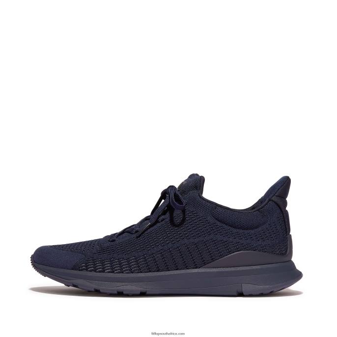 Men VITAMIN FFX Knit Sports Trainers Fitflop 882F352 Navy Mix