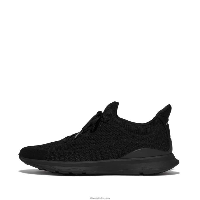 Men VITAMIN FFX Knit Sports Trainers Fitflop 882F353 Black Mix