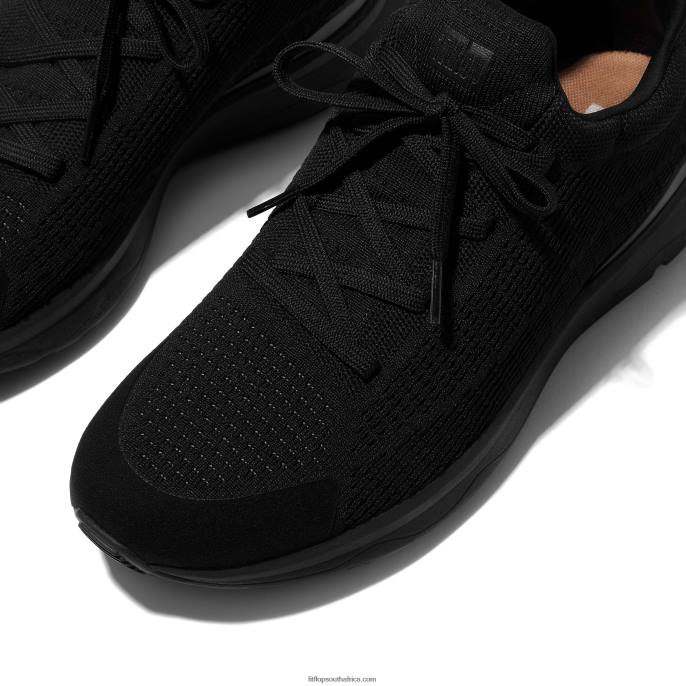 Men VITAMIN FFX Knit Sports Trainers Fitflop 882F353 Black Mix