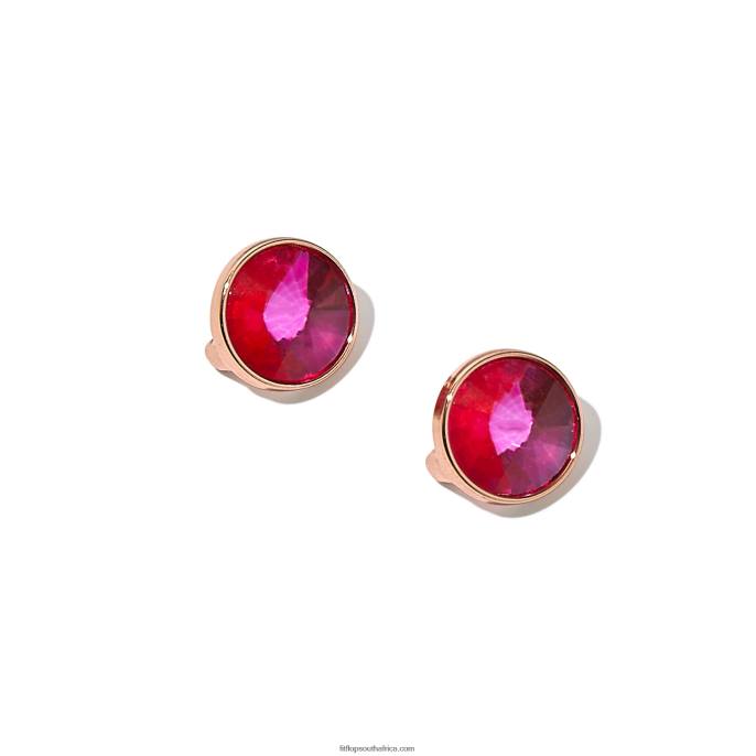 Women IQUSHION CHARMS Crystal Round Charms 2-Pack Fitflop 882F28 Pop Pink