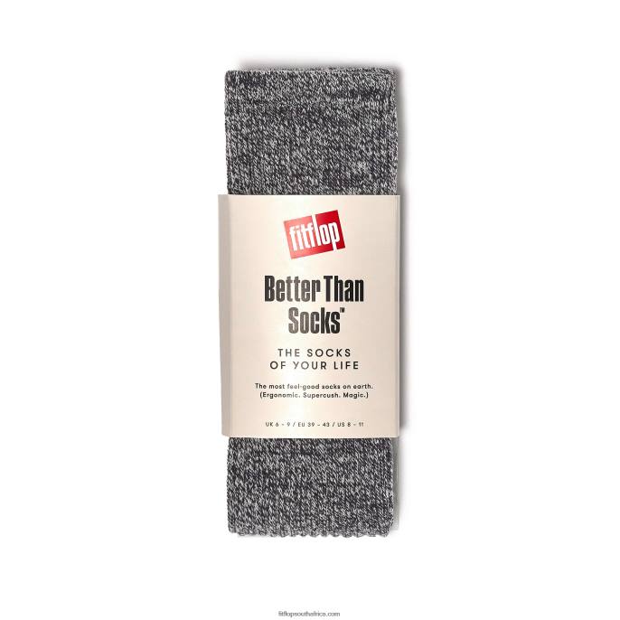 Women BETTER THAN SOCKS Ergonomic Knee Socks 1 Pair Fitflop 882F308 Charcoal Grey
