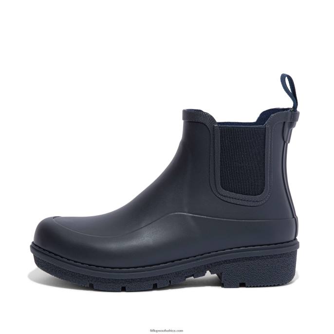 Women WONDERWELLY Chelsea Rain Boots Fitflop 882F304 Midnight Navy