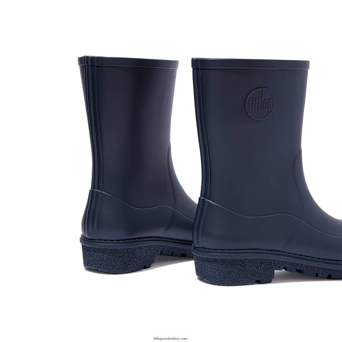 Women WONDERWELLY Short Wellington Boots Fitflop 882F313 Midnight Navy