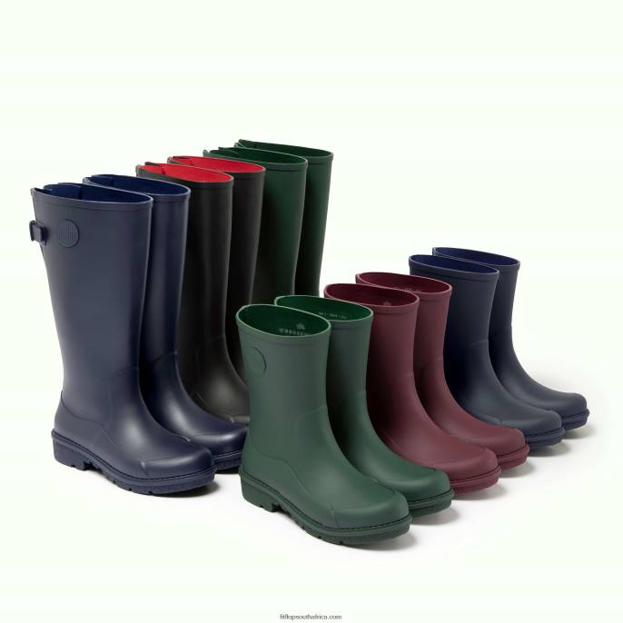 Women WONDERWELLY Tall Wellington Boots Fitflop 882F315 Midnight Navy