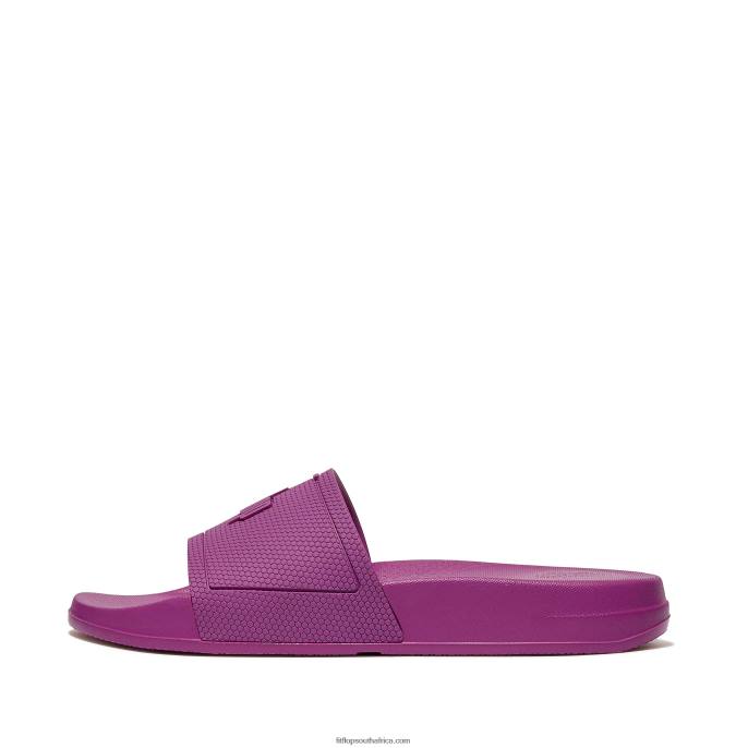 Women IQUSHION Pool Slides Fitflop 882F182 Miami Violet