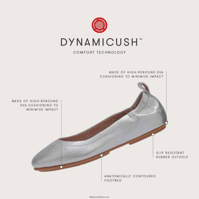 Women ALLEGRO E01 Multi-Knit Ballet Pumps Fitflop 882F292 Tan/Platino