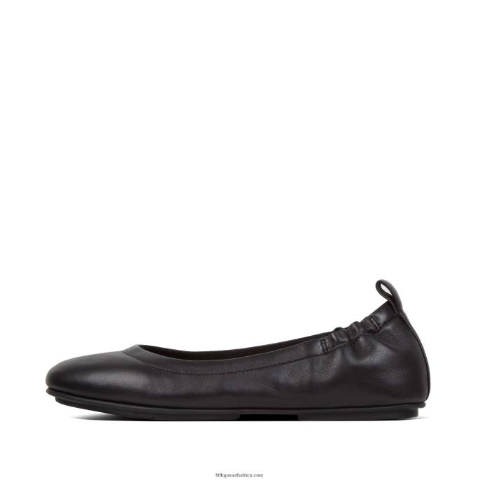 Women ALLEGRO Soft Leather Ballet Pumps Fitflop 882F285 Black