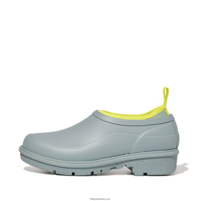 Women WONDERCLOG Neon-Pop Waterproof Rubber Clogs Fitflop 882F342 Cool Blue