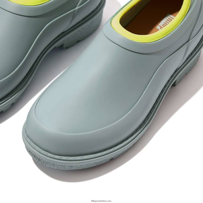 Women WONDERCLOG Neon-Pop Waterproof Rubber Clogs Fitflop 882F342 Cool Blue