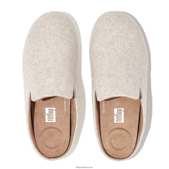 Women CHRISSIE II Haus Felt Slippers Fitflop 882F324 Ivory