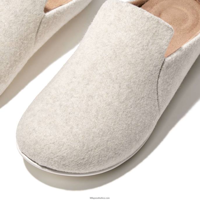 Women CHRISSIE II Haus Felt Slippers Fitflop 882F324 Ivory