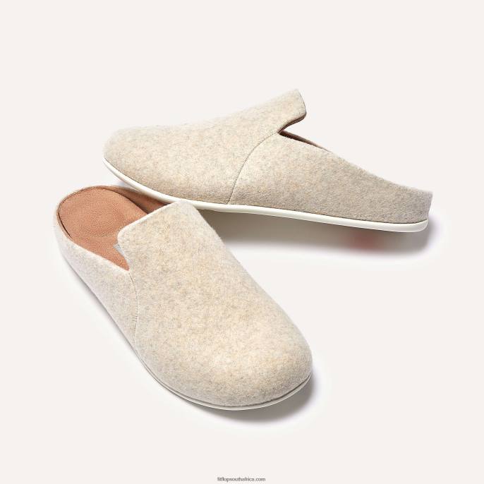 Women CHRISSIE II Haus Felt Slippers Fitflop 882F324 Ivory
