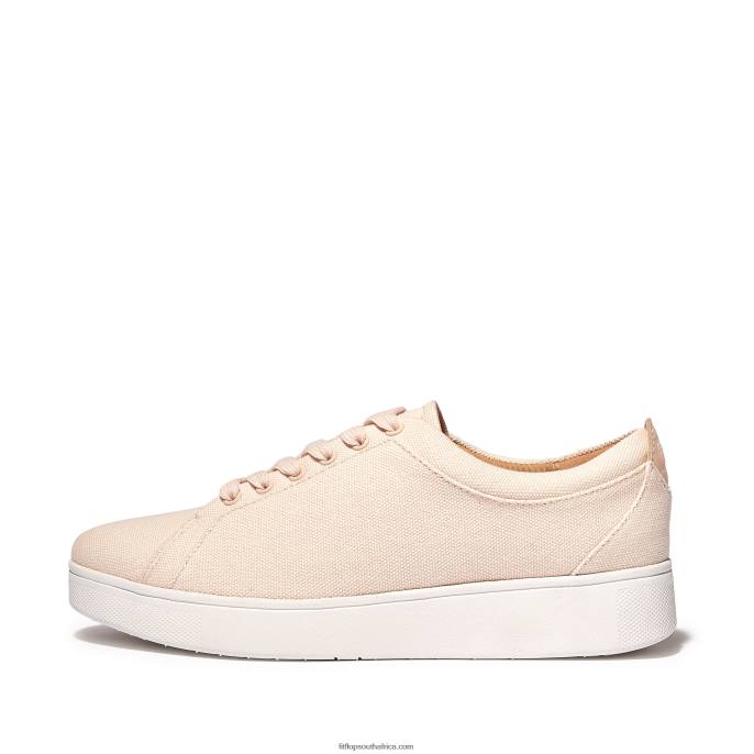 Women RALLY Canvas Trainers Fitflop 882F271 Rose Foam