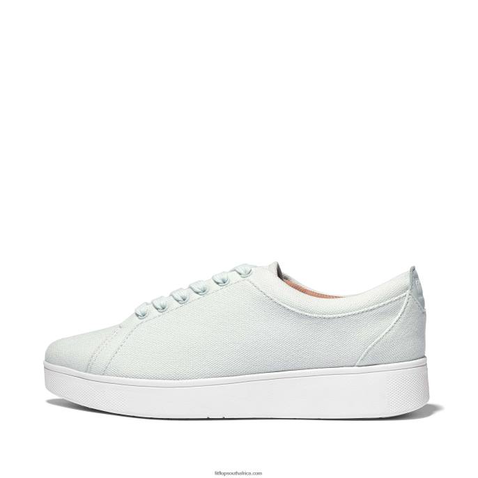 Women RALLY Canvas Trainers Fitflop 882F272 Seafoam Blue