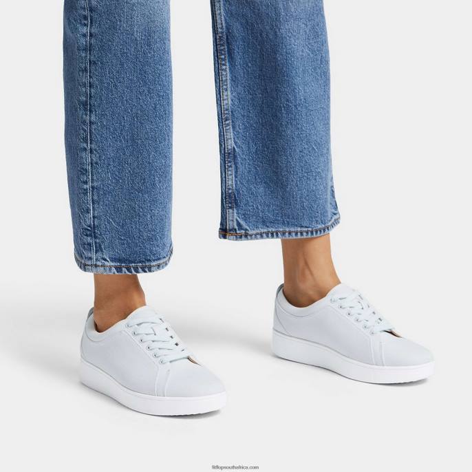 Women RALLY Canvas Trainers Fitflop 882F272 Seafoam Blue