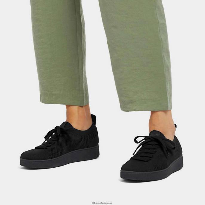 Women RALLY E01 Multi-Knit Trainers Fitflop 882F273 All Black