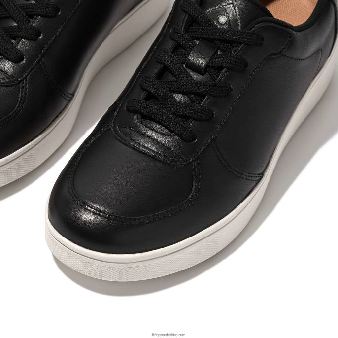 Women RALLY Leather Panel Trainers Fitflop 882F239 Black